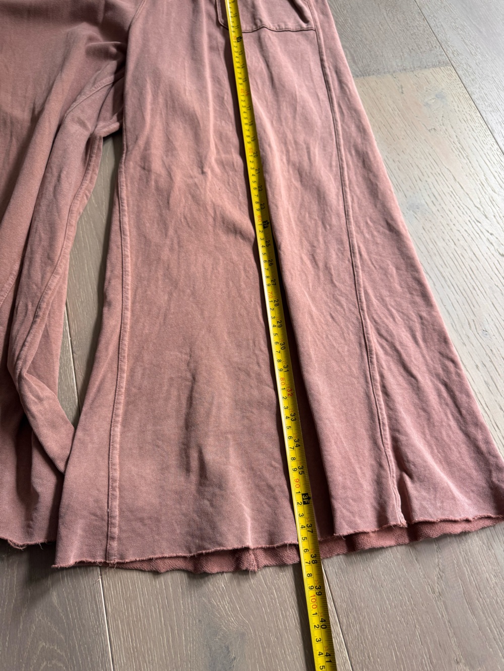easel Wide Leg Drawstring Pants in Dusty Rose - Picture 5 of 6
